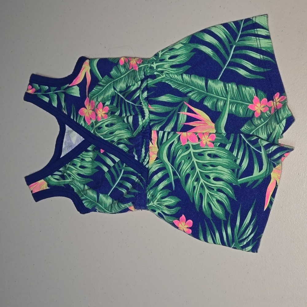 Tropical baby girls 6-9 month romper